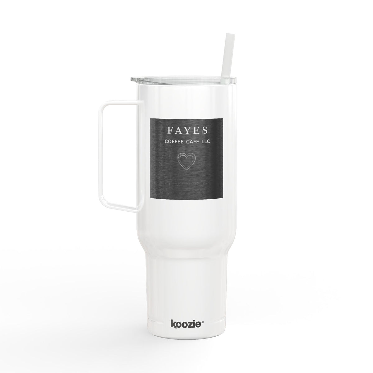 Engraved 40oz Insulated Tumbler with Lid — Personalized Coffee Travel Mug
